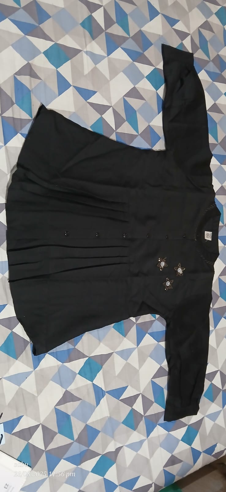 Glassy short tops with premium looks tops black